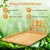 Tábua de queijos quadrada em bambu com facas de aço inoxidável - Brasilitá Shop | Artigos para vinhos e utilidades domésticas inovadoras