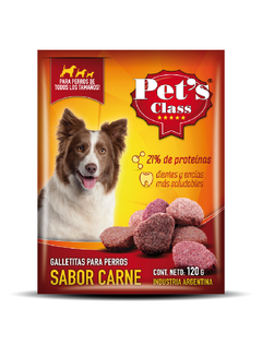 Galletitas Carne x120 Grs. Pets Class