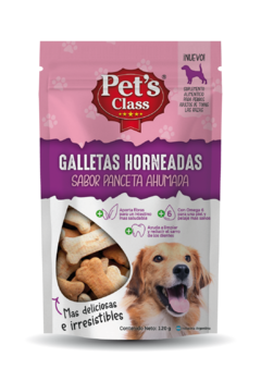 Galletas Horneadas Sabor Panceta Ahumada x120 Grs. Pets Class
