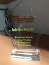 Medida 23 cm x18cm - ACR Acrilico cristal ABS Virgen con base, Importado®,Impreso a COLOR Cada Uno, MINIMO x 6 Premios en internet
