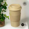 Vaso 450cm3 eco fibra de madera impreso, vaso Plástico -LP, mínimo de compra 140 unidades