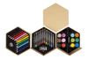 Set de pinturas, lapices Hexágono, opcion grabado, Madre, unidades x 100 minimo