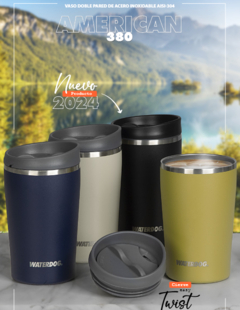 Jarros vaso Térmico doble Acero interior acero 380cm3 waterdog, Cada Uno, opcion grabado - comprar online