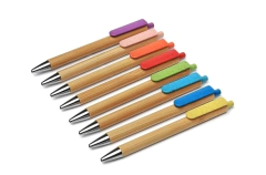 Bolígrafos Madera Bamboo y trigo, Con Tu Logo, Madre, Mínimo de compra x 500 unidades
