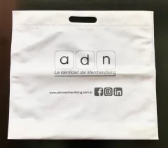 ECO BOLSA fiselina manija Riñon 30X40X10cm MANIJA RIÑON, BLANCA, a 1 color, Mínimo de Compra x 200 unidades - comprar online