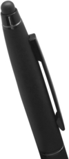 Bolígrafos Metálicos negro touch con logo IMPRESO, tinta escritura azul, cada uno, MINIMO DE COMPRA 100 UNIDADES - comprar online