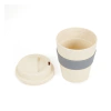 355cm3 Vaso con Tapa ecológico fibra y trigo, CADA UNO - SIN IMPRESION - comprar online