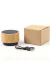 Parlantes REDONDO MADERA, BAMBOO premium, Deep Bass sonido HD 3 W, C/Uno, venta minima 100 unidades