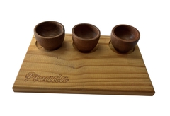 Copetinera 3 piezas + tabla "Picada", CADA UNA, - opcion grabado en internet