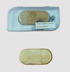 8GB Pen drive Madera/Madera medio giro, tecnología, C/Uno, OPCION GRABADO