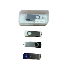 8GB Pen drive medio giro tijera metal y plastico, tecnología, C/Uno, OPCION GRABADO
