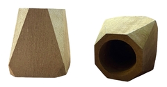 MADERA MATE GEOMETRICO con bombilla, logo impreso, Cada Uno, mínimo de compra 100 unidades en internet