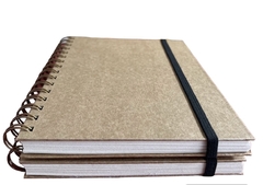 Medidas 21 x 14.7 cm Cuaderno espiral ecológico, Con Logo impreso, Cada Uno, Mínimo de Compra x 120 unidades - ADN Merchandising