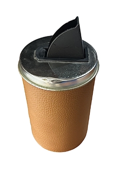 Yerbera tipo Lata forrada en Cuero - comprar online