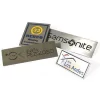 Pins 30X16MM METALEX grabado en laser, clavija, Minimo x 100 unidades c/Uno
