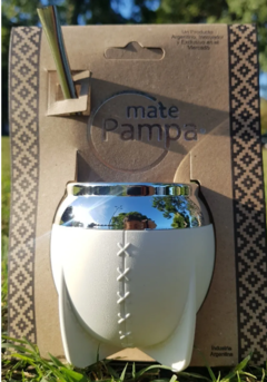 Mate vaqueta pampa con bombilla, CADA UNO, OPCION GRABADO - comprar online