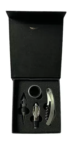 Set De Vino 4 Piezas, Cada Uno, Minimo de compra 100 unidades