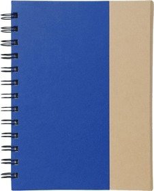 Imagen de Cuaderno espiral y boligrafo ecologico, PROMO medidas 18 x 13.5cm Con Logo, LP, minimo de compra 100 unidades