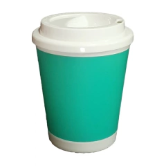 Imagen de 320cm3 Vaso con Tapa, impreso a 1 color, Cada Uno, vaso Plástico C/logo, Mínimo de Compra x 150 unidades