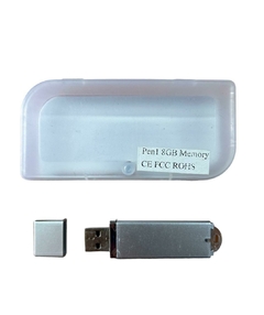8GB Pen drive Plastico plateado C/Uno, OPCION GRABADO