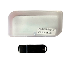 8GB Pen drive Plastico Negro C/Uno, OPCION GRABADO