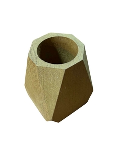 MADERA MATE GEOMETRICO con bombilla, CADA UNO - OPCION GRABADO en internet