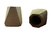 MADERA MATE GEOMETRICO con bombilla, CADA UNO - OPCION GRABADO