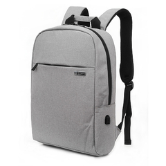 Mochilas Portanotebook Gris Canvas conexion USB, Z, Cada Una x 50 unidades