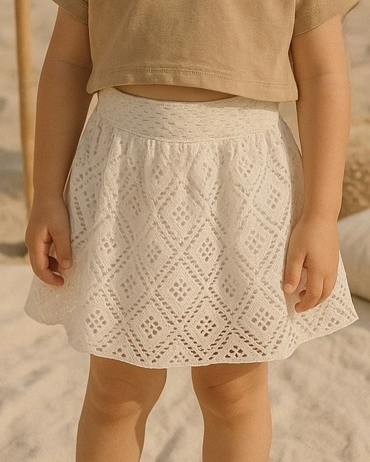 Pollera encaje boho
