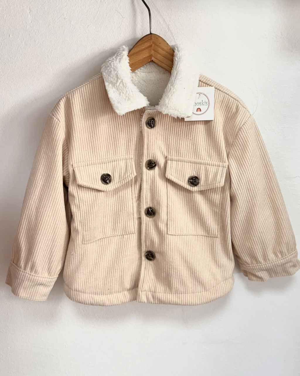 Campera corderoy y corderito