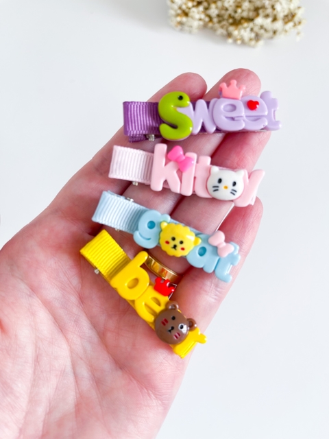 Hair clips - quarteto fofo