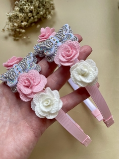 Tiara Borboleta e Flores - comprar online