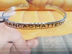 Pulsera Esclava de plata personalizada