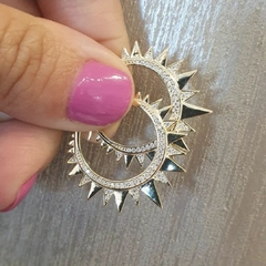 Aro Star en plata 925 bañado en Oro Amarillo
