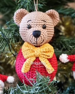 Kit Natalino - Bolas de Natal com Ursinhos Amigurumi - comprar online
