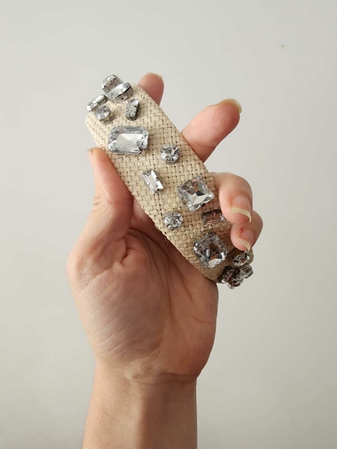 Vincha Albi piedras rafia