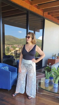 SP-0073A - Calça devore branca - comprar online