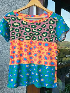 BS-0695- Blusa básica animal print