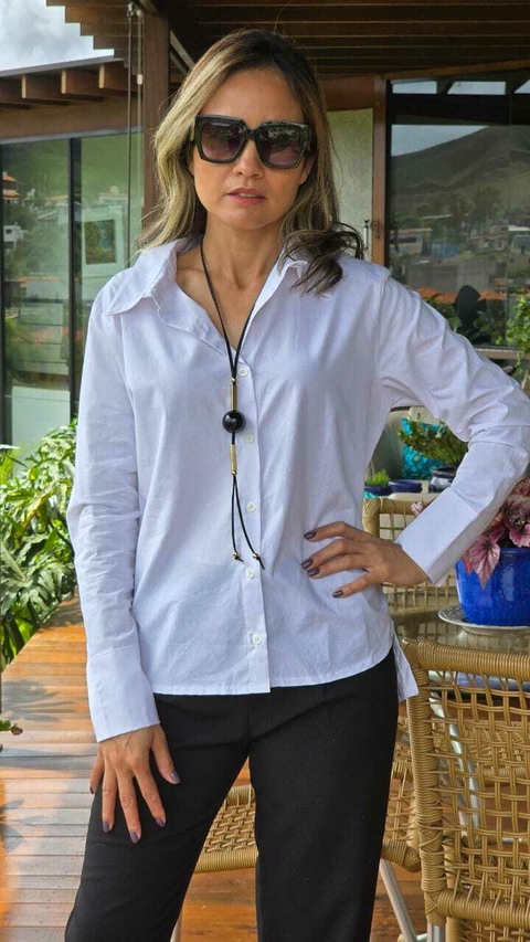 BS-0802- Camisa branca 100% algodão