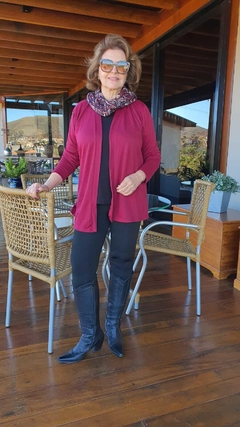CS-0233E- Cardigan lanzinha cereja - Kelch