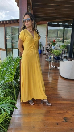 VE-0453F- Vestido Ágata amarelo