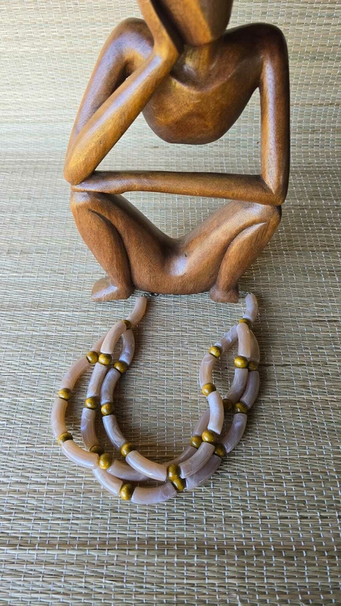 CO-0728D - Colar Ayla 3v toquinhos rosê - comprar online