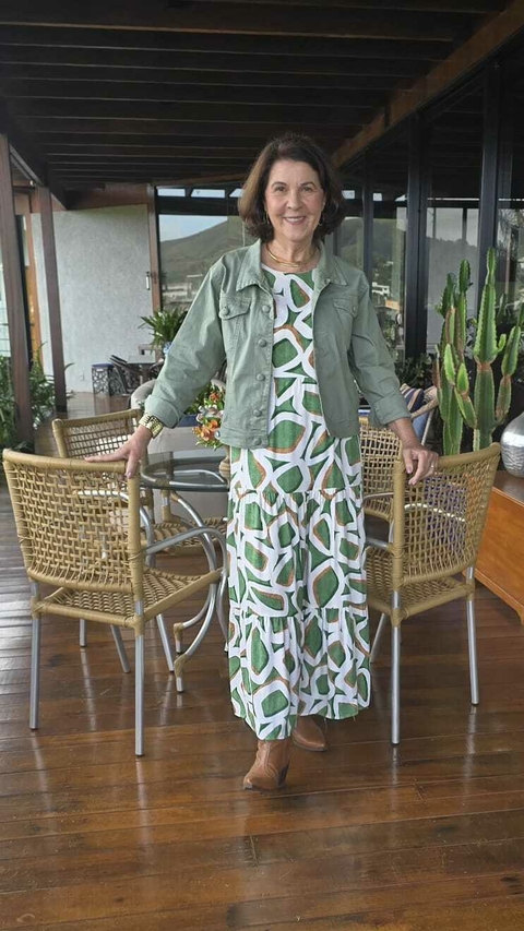 CS-0300C - Jaqueta brim colorido verde - comprar online