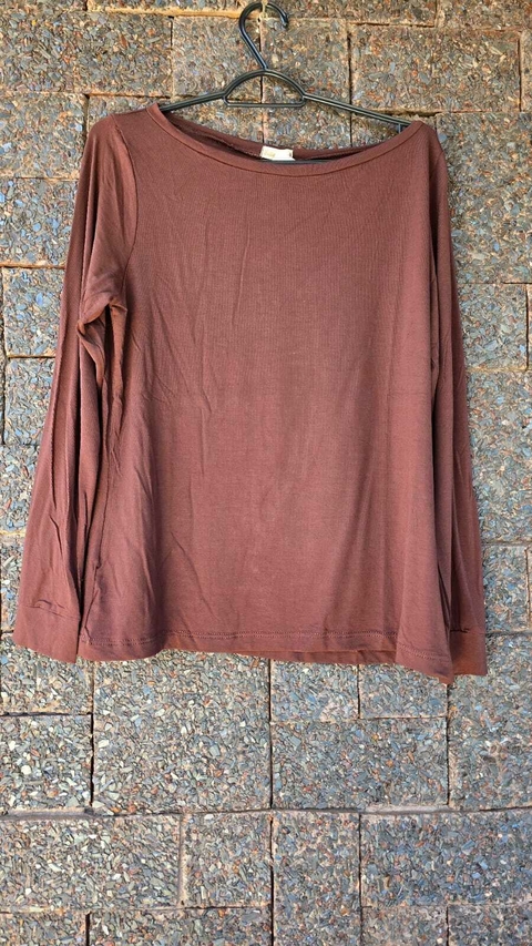 BS-0838 - Blusa Ingrid MARROM CHOCOLATE - comprar online
