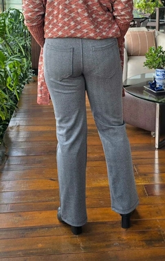 CA-0252- Calça espinha de peixe cinza - loja online