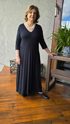 VE-0845- Vestido Camile preto - loja online