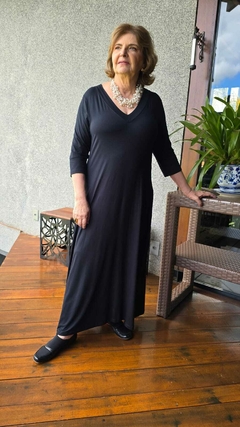 VE-0845- Vestido Camile preto - Kelch