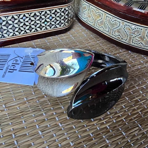 PU-0033 - Pulseira metal desencontro 2 banhos prateado/grafite - comprar online