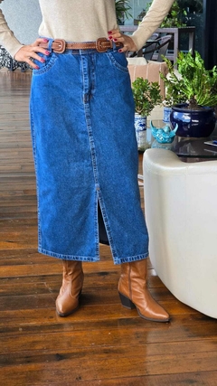 SA-0224- Saia longa jeans tradicional - loja online