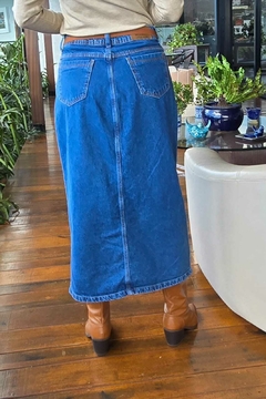 SA-0224- Saia longa jeans tradicional - Kelch
